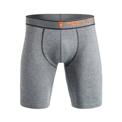 M2 LONG COTTON - HEATHER GREY ORANGE - HGOR