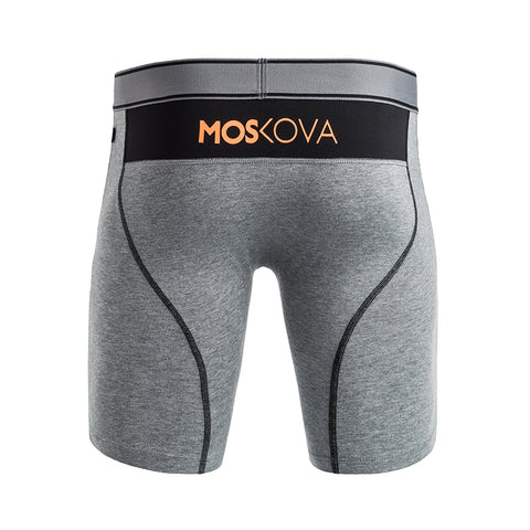 M2 LONG COTTON - HEATHER GREY ORANGE - HGOR