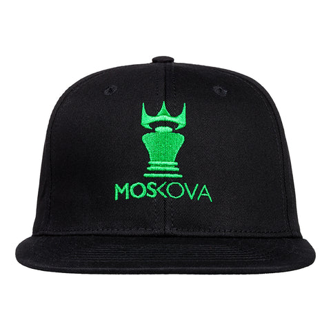 CORPO CROWN HAT BLACK/GREEN LOGO