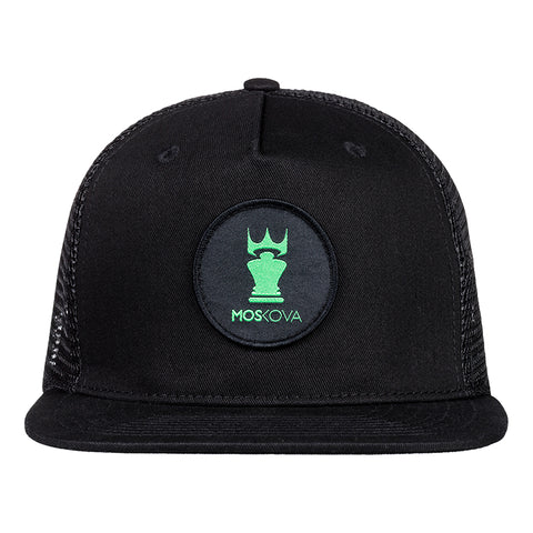 PATCH CROWN TRUCKER BLACK/GREEN