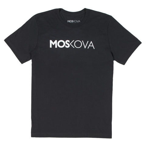 MOSKOVA FONT TEE - BLACK