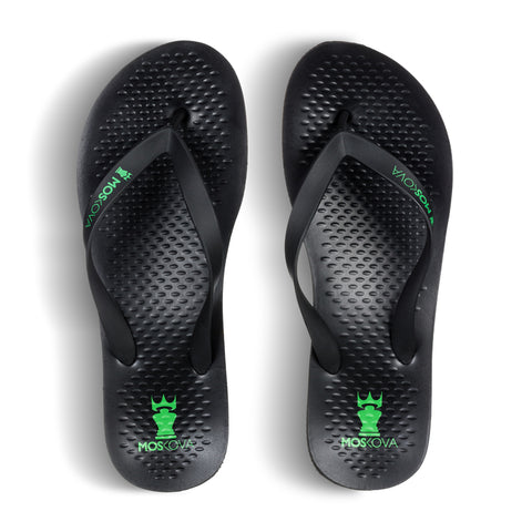 MOSKOVA S1 SUPPORT SANDALS -  BLACK GREEN