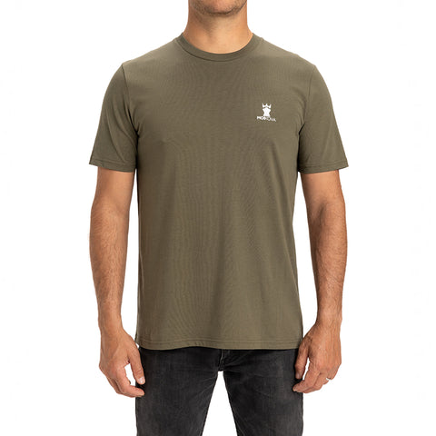 HO25 TEE SURF & JIU JITSU - ARMY/WHITE