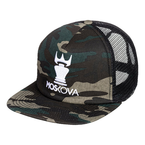 CORPO TRUCKER HAT CAMO/WHITE LOGO