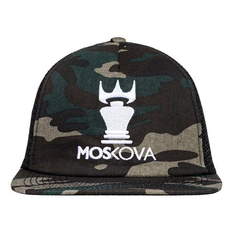 CORPO TRUCKER HAT CAMO/WHITE LOGO