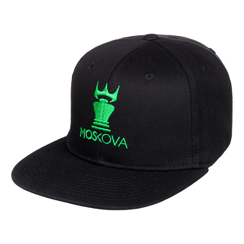 CORPO CROWN HAT BLACK/GREEN LOGO