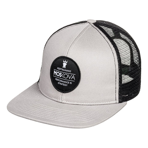 TRUCKER HAT PATCH GREY/BLACK