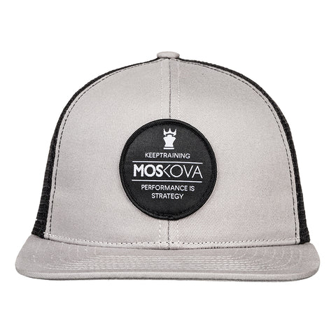 TRUCKER HAT PATCH GREY/BLACK