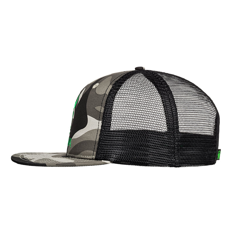 TRUCKERHATBLACK/CAMOGREEN