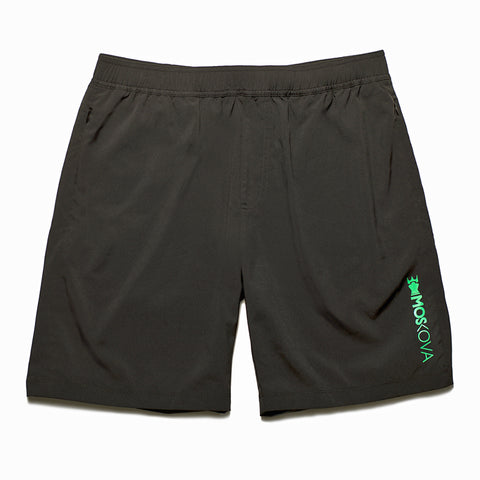 GYM SHORTS BLACK/GREEN