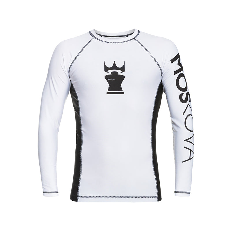 MOSKOVATRAININGRASHGUARDWHITE/BLACK-LONGSLEEVES