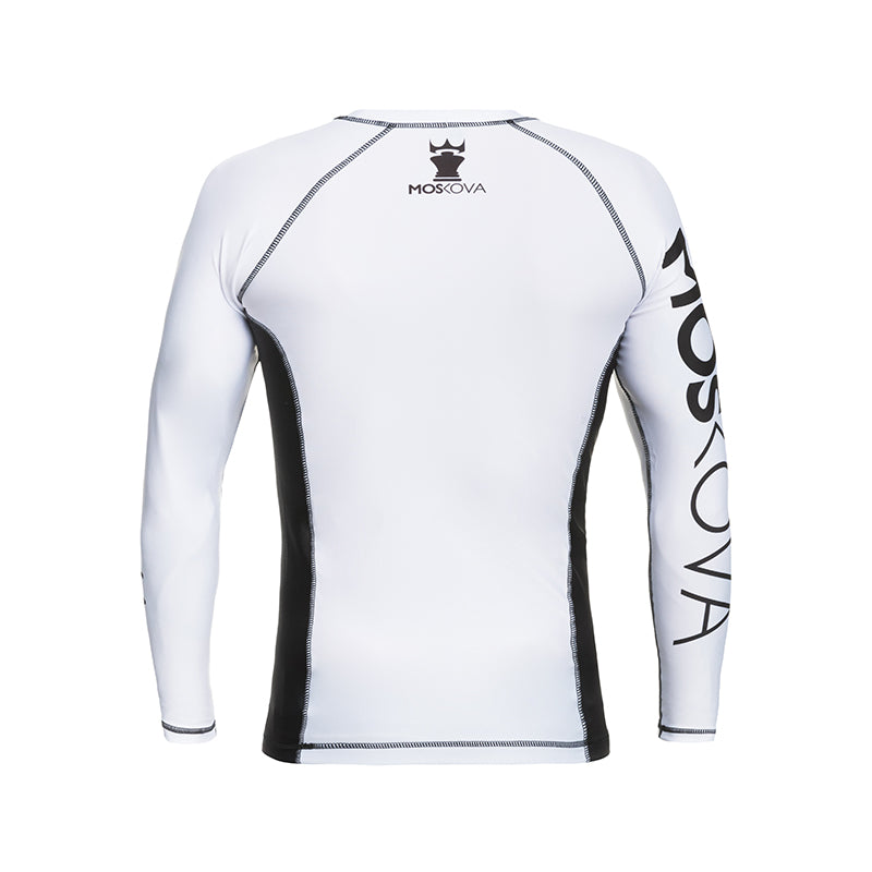 MOSKOVATRAININGRASHGUARDWHITE/BLACK-LONGSLEEVES