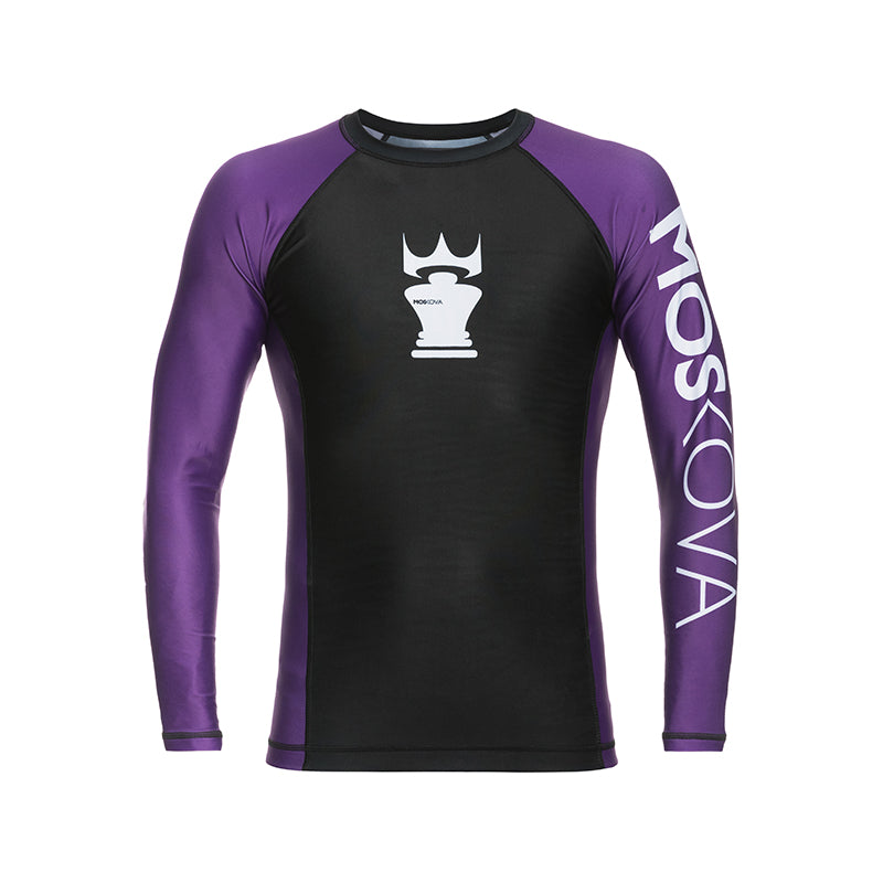 MOSKOVABJJRANKEDRASHGUARDBLACK/PURPLE-LONGSLEEVES