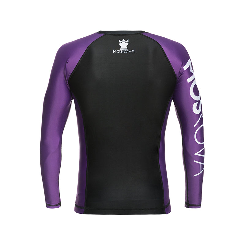 MOSKOVABJJRANKEDRASHGUARDBLACK/PURPLE-LONGSLEEVES