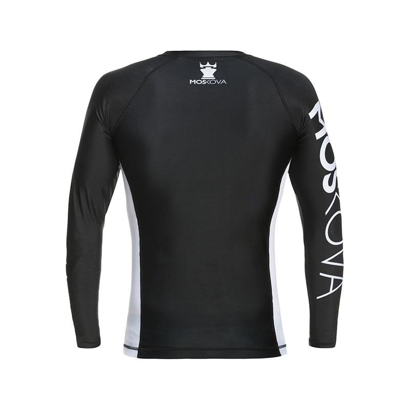 MOSKOVATRAININGRASHGUARDBLACK/WHITE-LONGSLEEVES