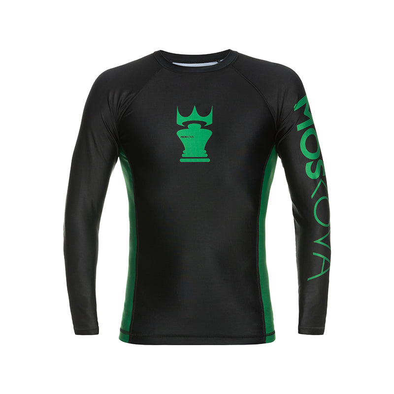 MOSKOVATRAININGRASHGUARDBLACK/GREEN-LONGSLEEVES